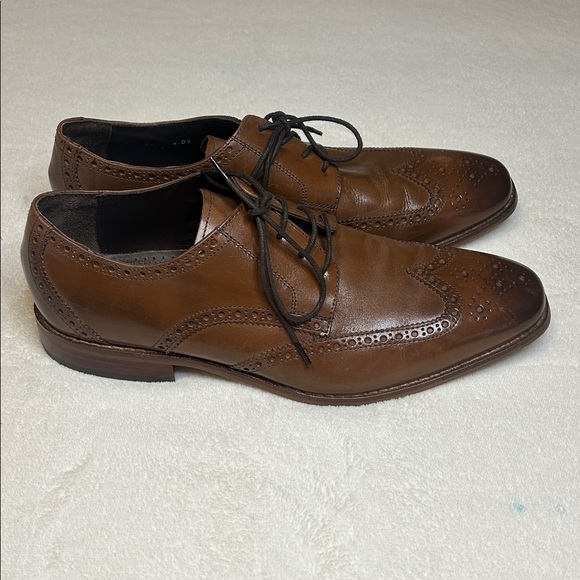 Florsheim Brown Leather Wingtip Derby Shoes Brogue Oxford Men’s 11 main image 7